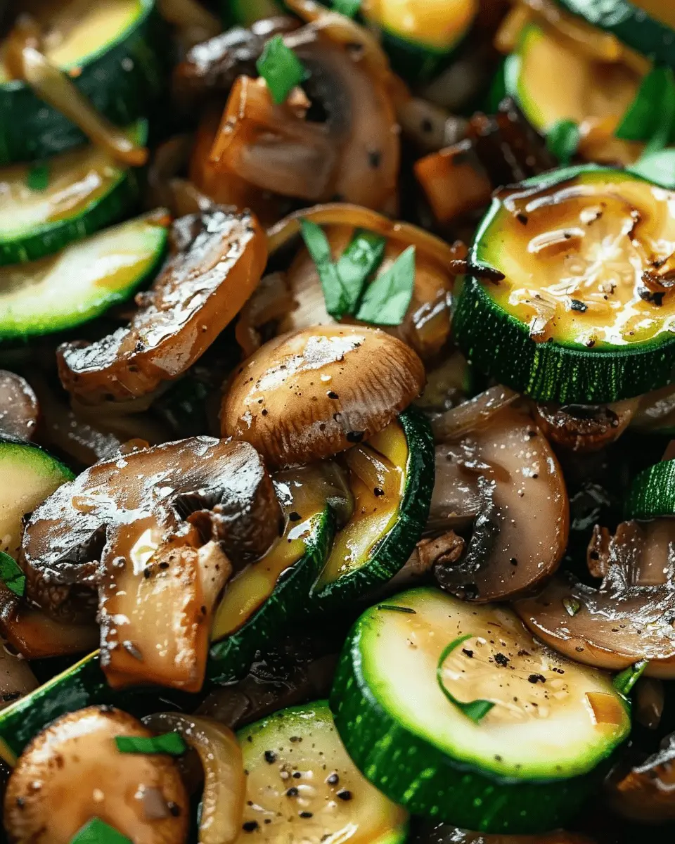 Low Carb Stir Fry Zucchini: Easy Recipe with Mushrooms and Onions