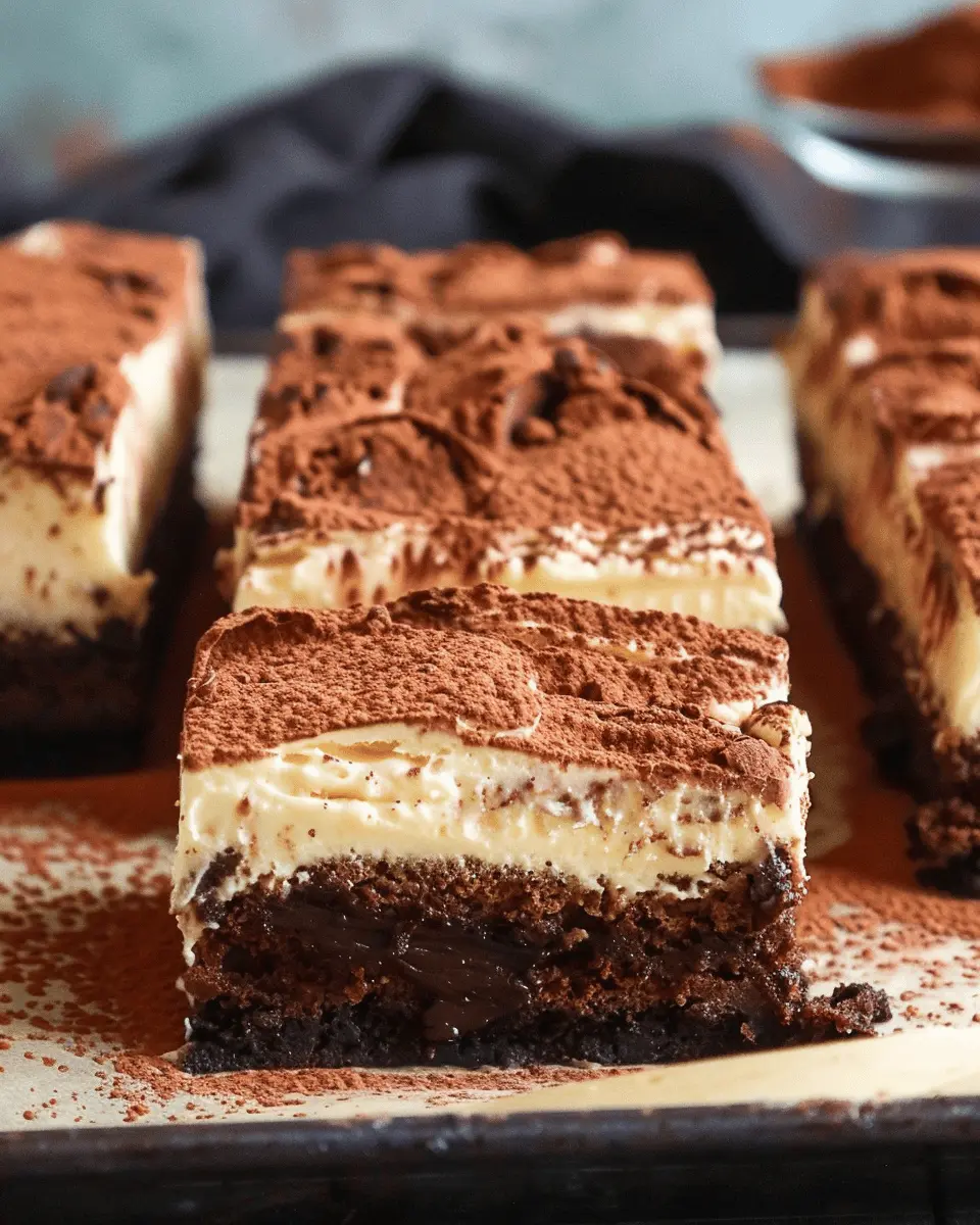 Tiramisu Brownies: The Indulgent Dessert You Can’t Resist