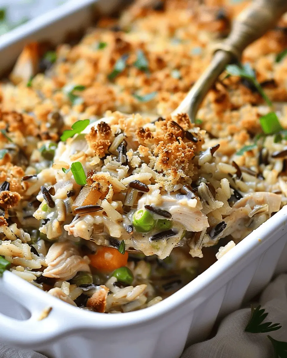 Chicken Wild Rice Casserole: Easy Comfort Food with Turkey Bacon