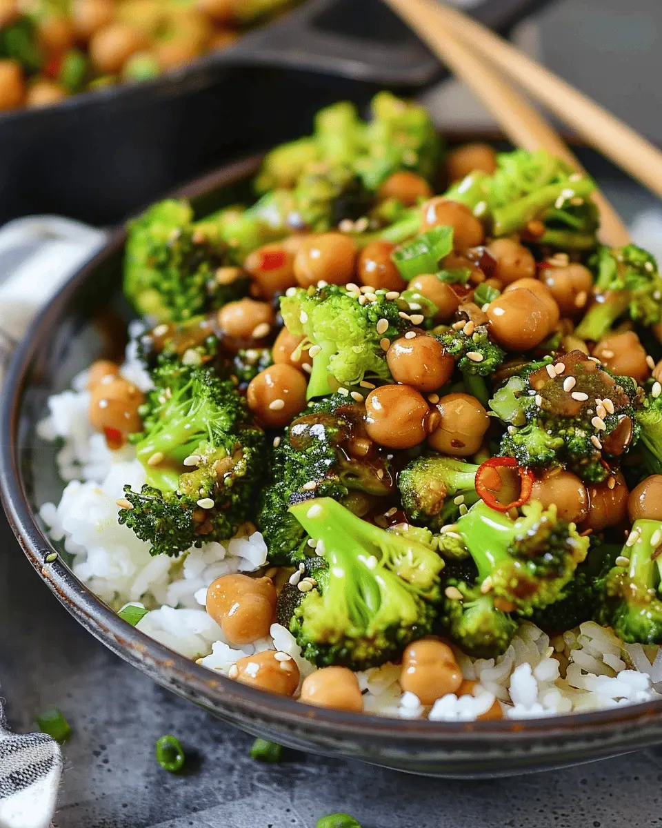 Garlic Broccoli Stir Fry With Chickpeas: A Flavorful, Easy Dish