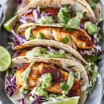 Blackened Fish Tacos with Creamy Avocado Sauce