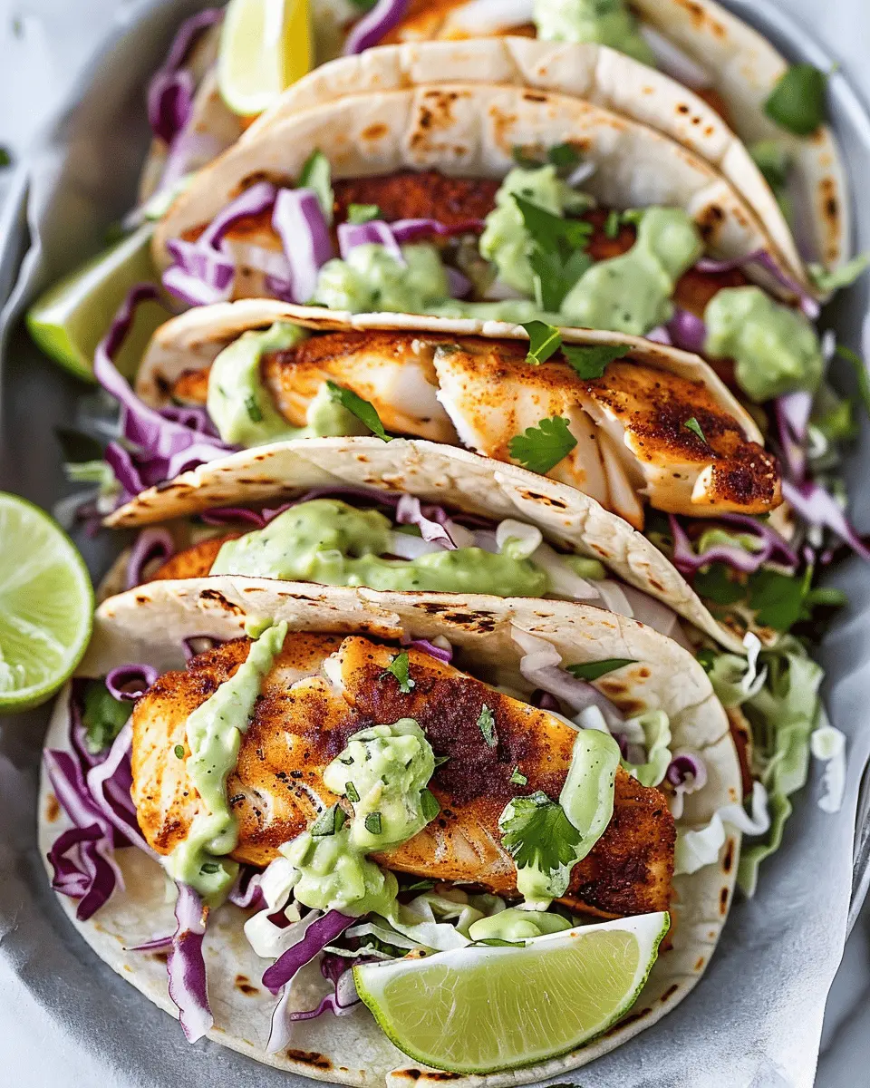 Blackened Fish Tacos: Best Recipe with Creamy Avocado Sauce