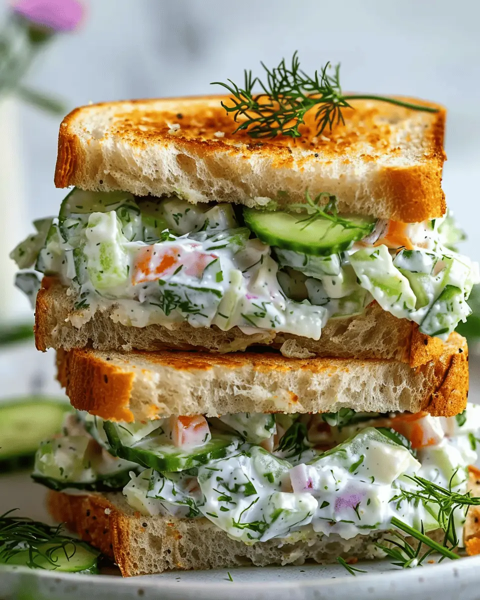 Easy Cucumber Salad Sandwiches with Turkey Bacon: A Fresh Twist