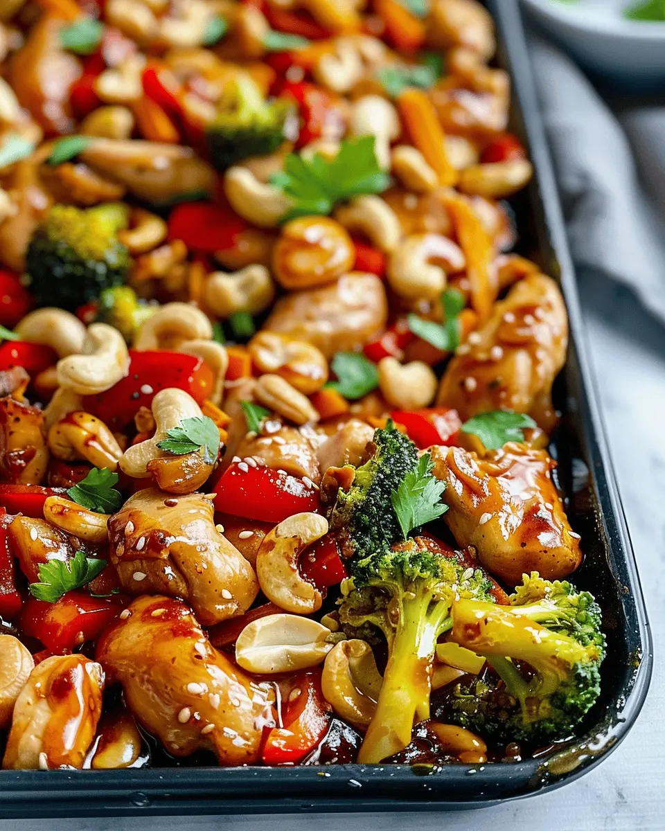 Easy Sheet Pan Cashew Chicken: The Quick 25-Minute Delight