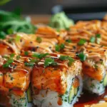 Spicy Salmon Sushi Bake