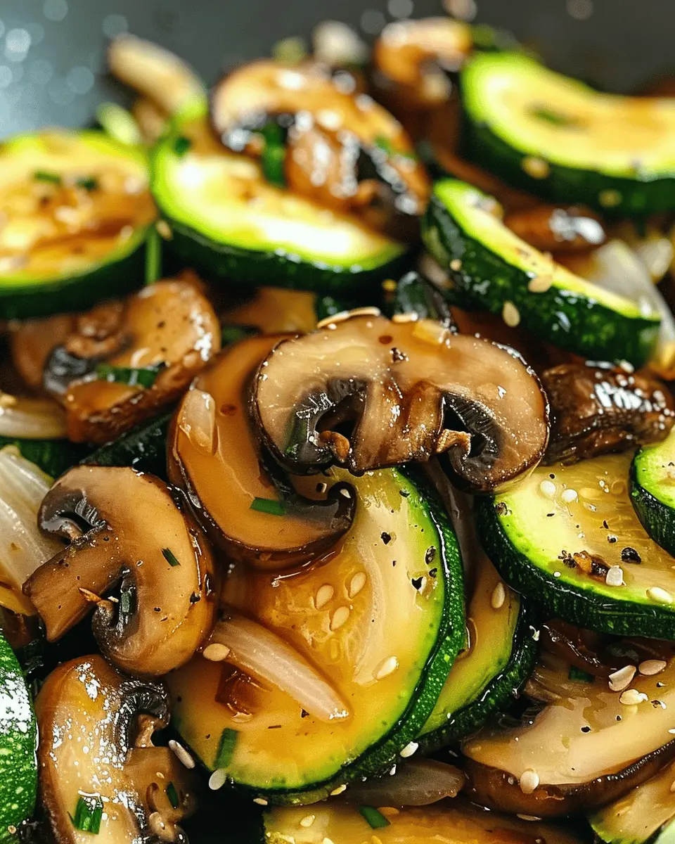 Low Carb Stir Fry Zucchini: Easy Delight with Mushrooms and Onions