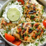 Dump-and-Bake Chicken Tzatziki with Rice Recipe