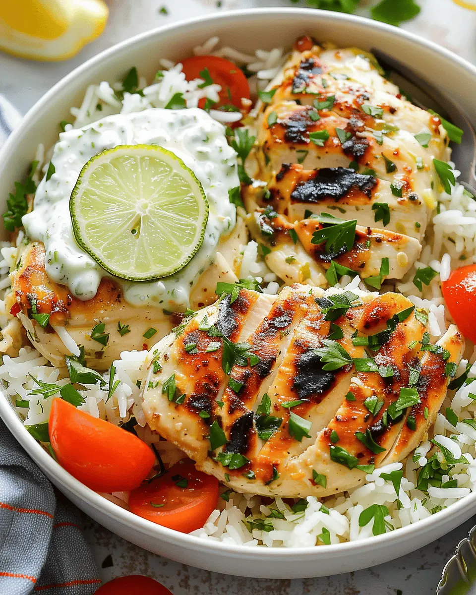 Dump-and-Bake Chicken Tzatziki: Easy Recipe with Fluffy Rice
