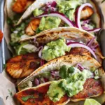 Blackened Fish Tacos with Creamy Avocado Sauce
