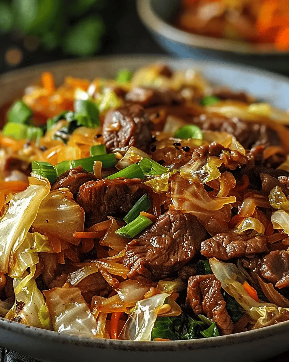 Savory Beef Cabbage Stir Fry: A Healthy Comfort Meal for Everyone