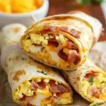 Bacon Egg and Cheese Breakfast Burritos