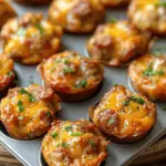 High-Protein Pancake Sausage Mini Muffins