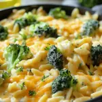 Creamy One-Pot Broccoli Cheddar Orzo