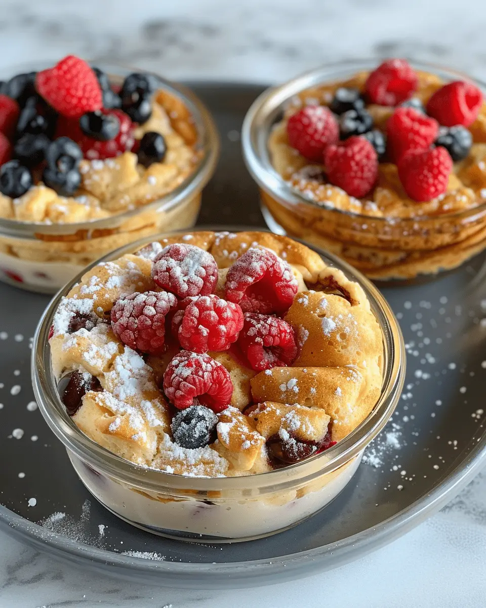 Baked Protein Pancake Bowls: Easy Meal Prep with No Banana Needed