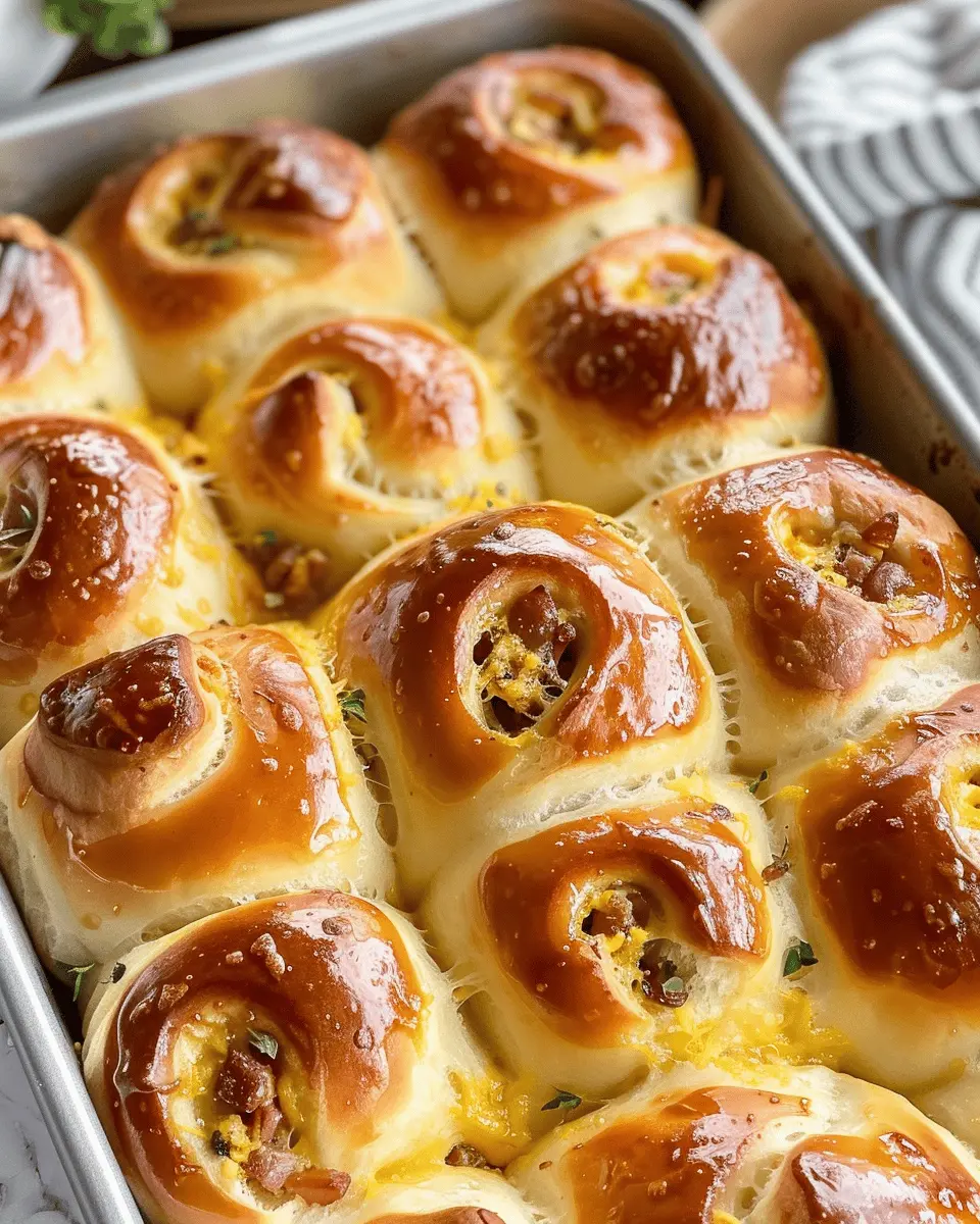 Breakfast Rolls: Easy Turkey Bacon and Chicken Ham Delights