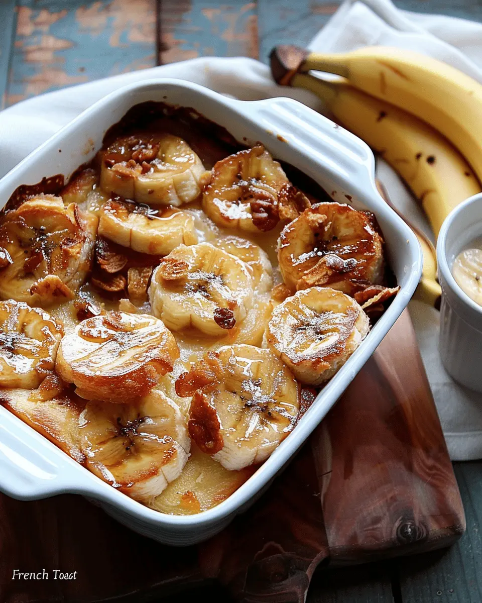 Banana Croissant French Toast Casserole: A Gourmet Indulgence
