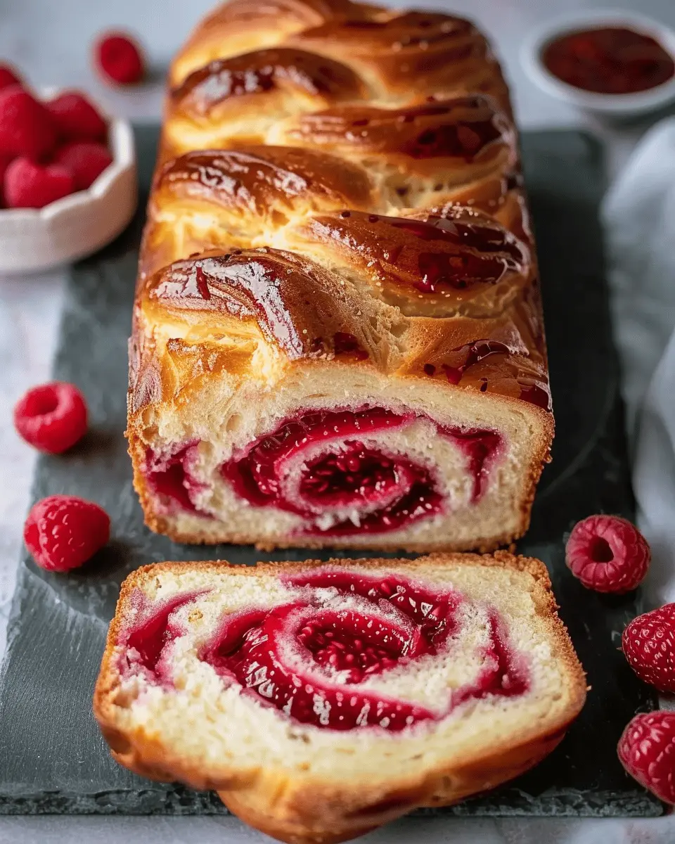 Raspberry Swirl Brioche Loaf Recipe: Deliciously Easy to Make