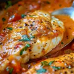Tilapia in Roasted Pepper Sauce