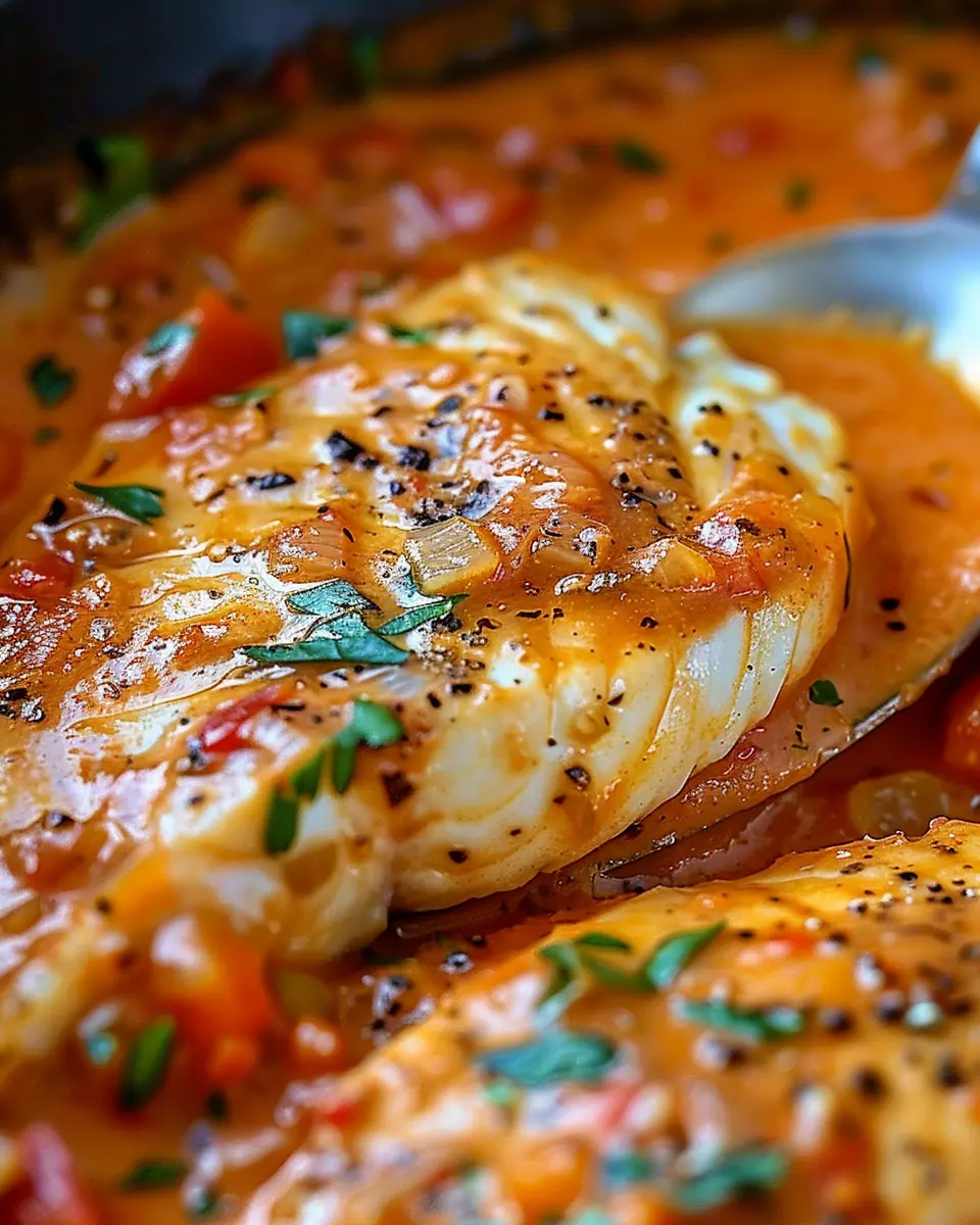 Tilapia in Roasted Pepper Sauce: A Juicy, Homemade Delight