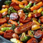 One-Pan Honey Garlic Kielbasa & Veggies