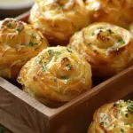 Cheesy Garlic Cruffin