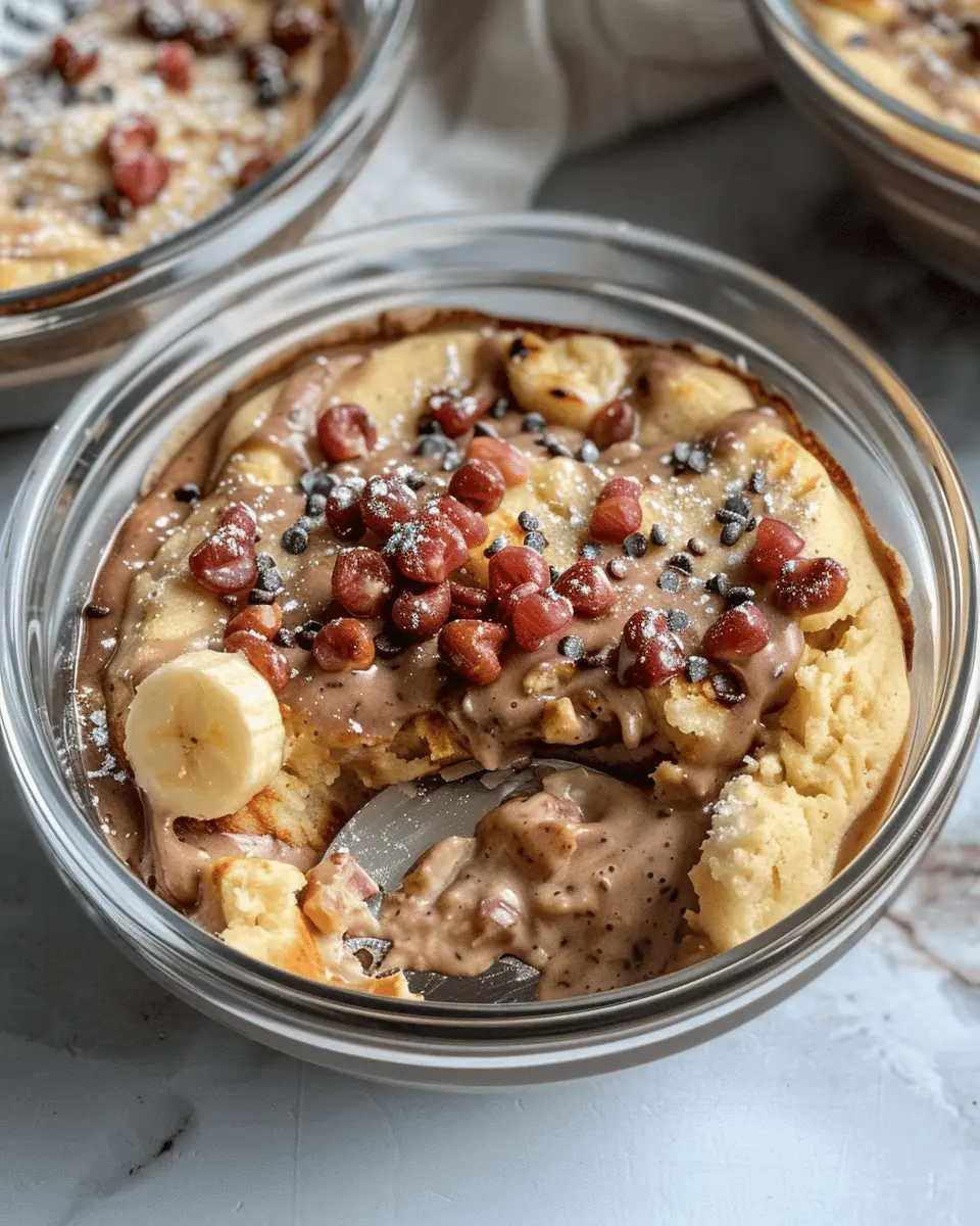 Baked Protein Pancake Bowls: Easy, Meal Prep Delight Without Banana