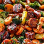 One-Pan Honey Garlic Kielbasa & Veggies
