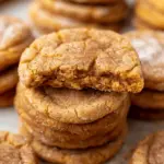 Chewy Pumpkin Snickerdoodle Cookies