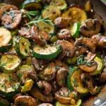Skillet Zucchini and Mushrooms