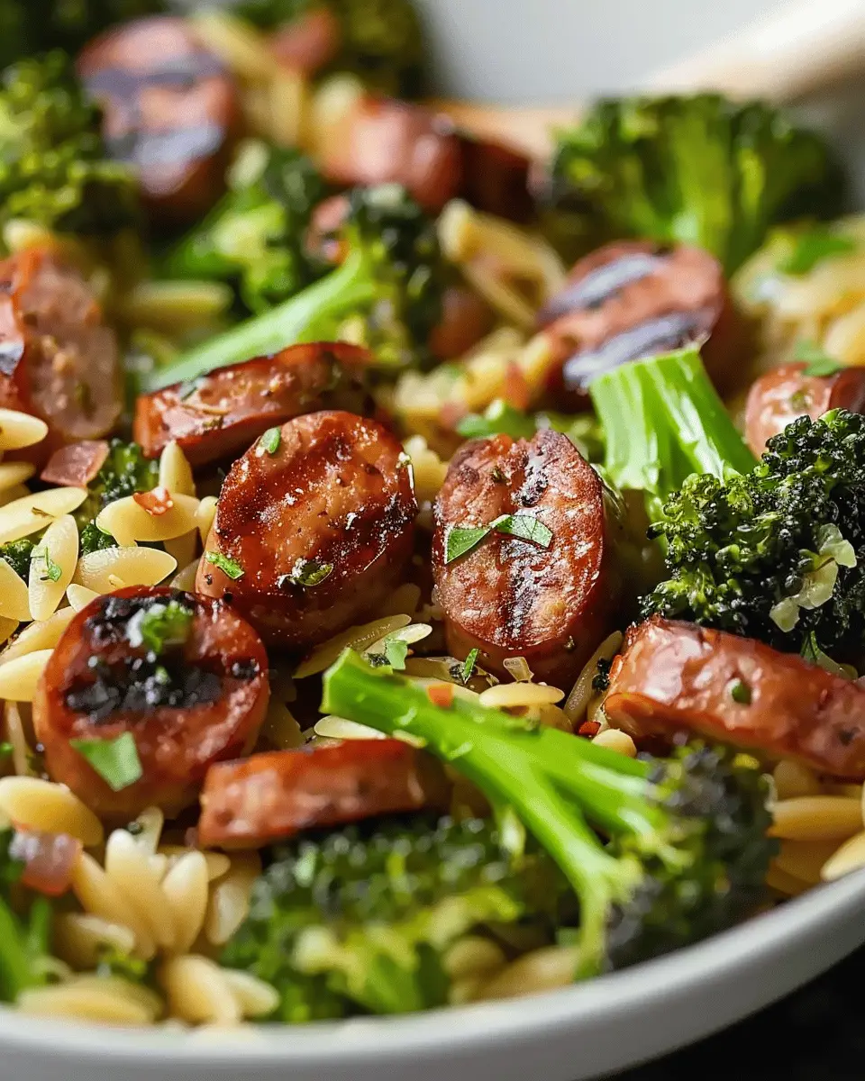 Chicken Sausage and Broccoli Orzo: An Easy Family Dinner Delight