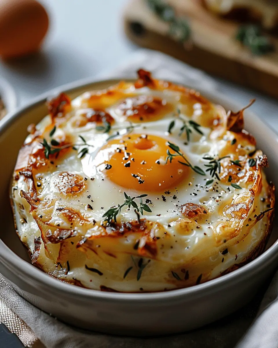 Baked Eggs Napoleon: Easy & Delicious Brunch with Turkey Bacon