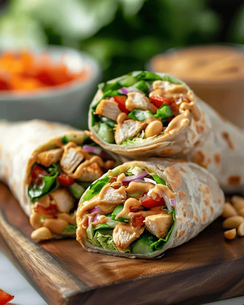 Thai Peanut Chicken Wraps: Easy, Delicious, and Homemade Comfort
