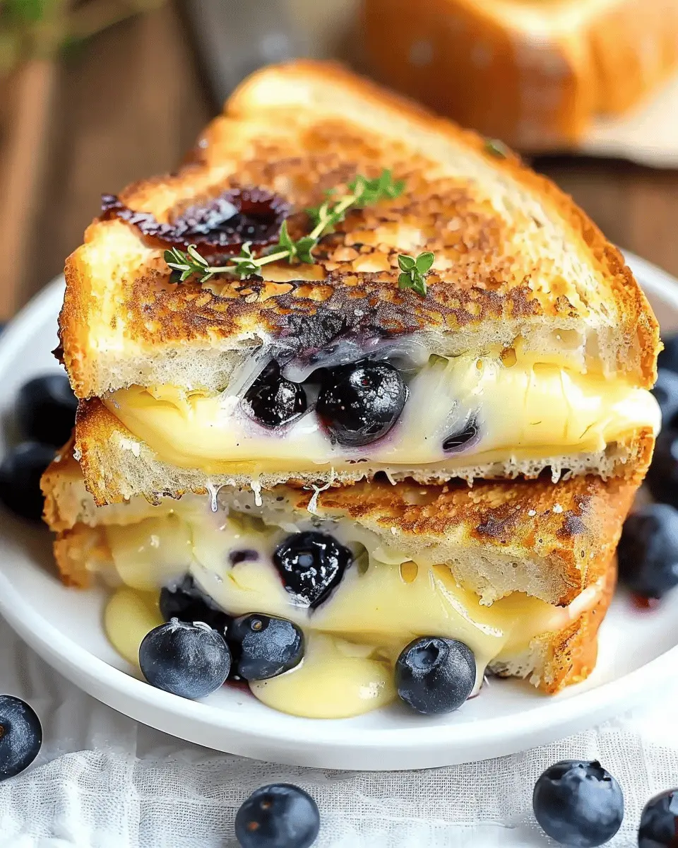 Crispy Blueberry Grilled Cheese: A Delicious Twist for Food Lovers