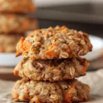Healthy Carrot Cake Oatmeal Cookies