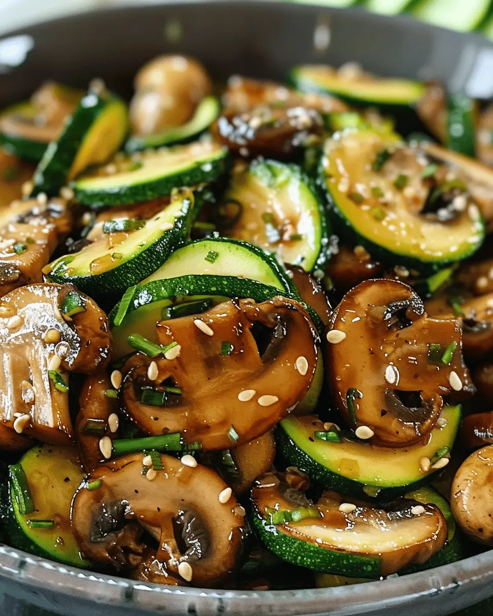 Low Carb Stir Fry: Easy Zucchini with Mushrooms and Onions