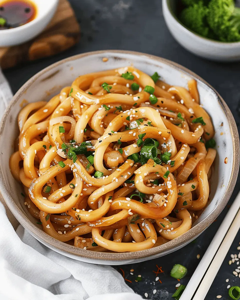 Vegan Garlic Udon Noodles: A 15-Minute Easy Recipe Delight