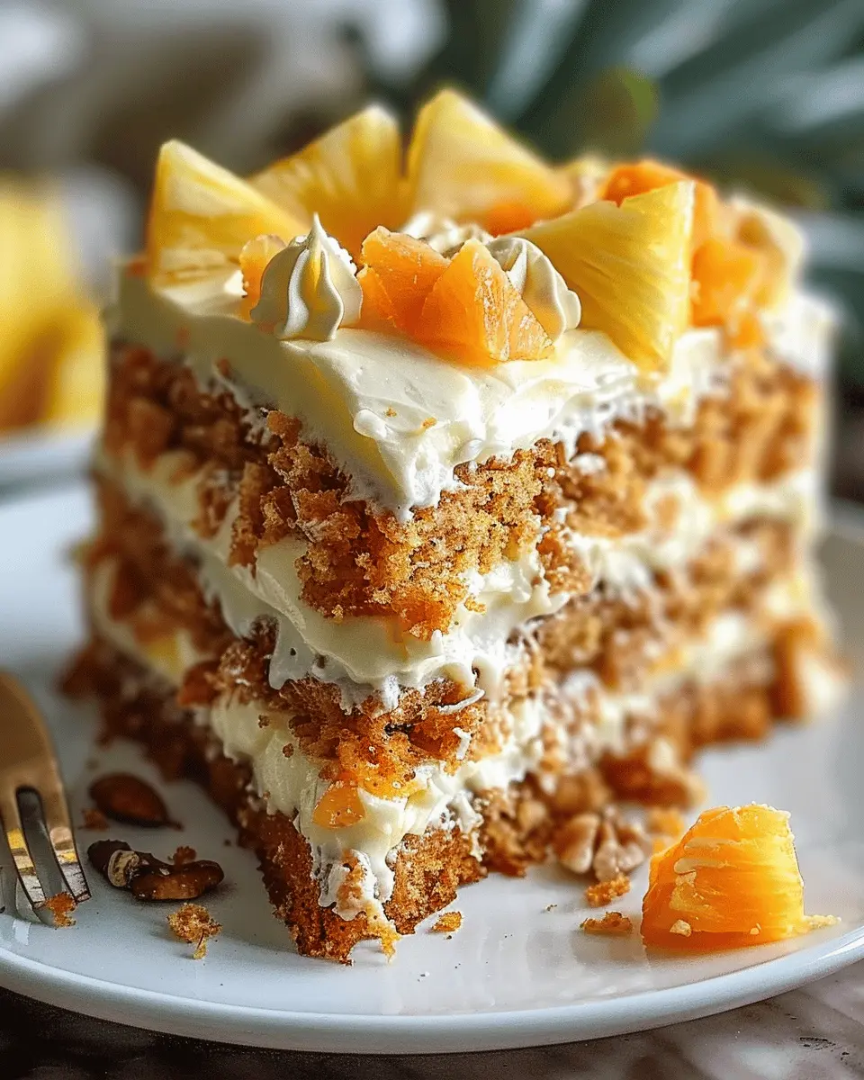 Pineapple Carrot Cream Cake: Moist & Tropical Delight for Every Occasion