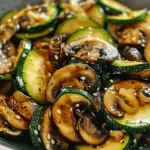 Low Carb Stir Fry Zucchini with Mushrooms and Onions