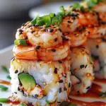 SPICY SHRIMP SUSHI STACKS