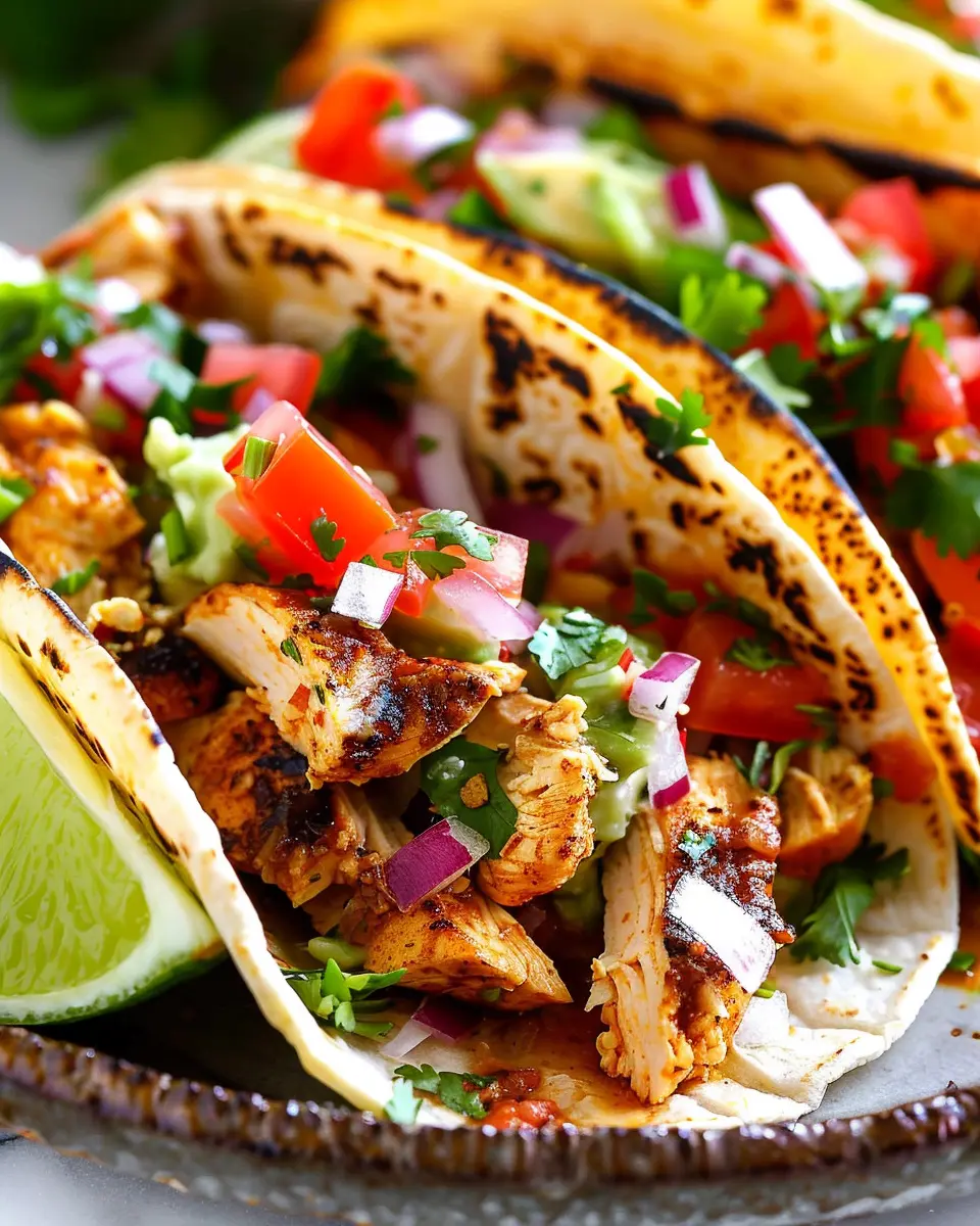 Easy Chicken Street Tacos: Juicy Flavor in Every Bite