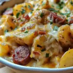 Cheesy Ranch Potatoes and Smoked Sausage