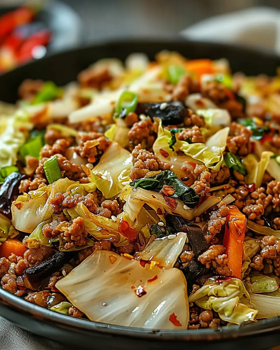 Chinese ground beef and cabbage stir-fry: Easy and Irresistible Recipe