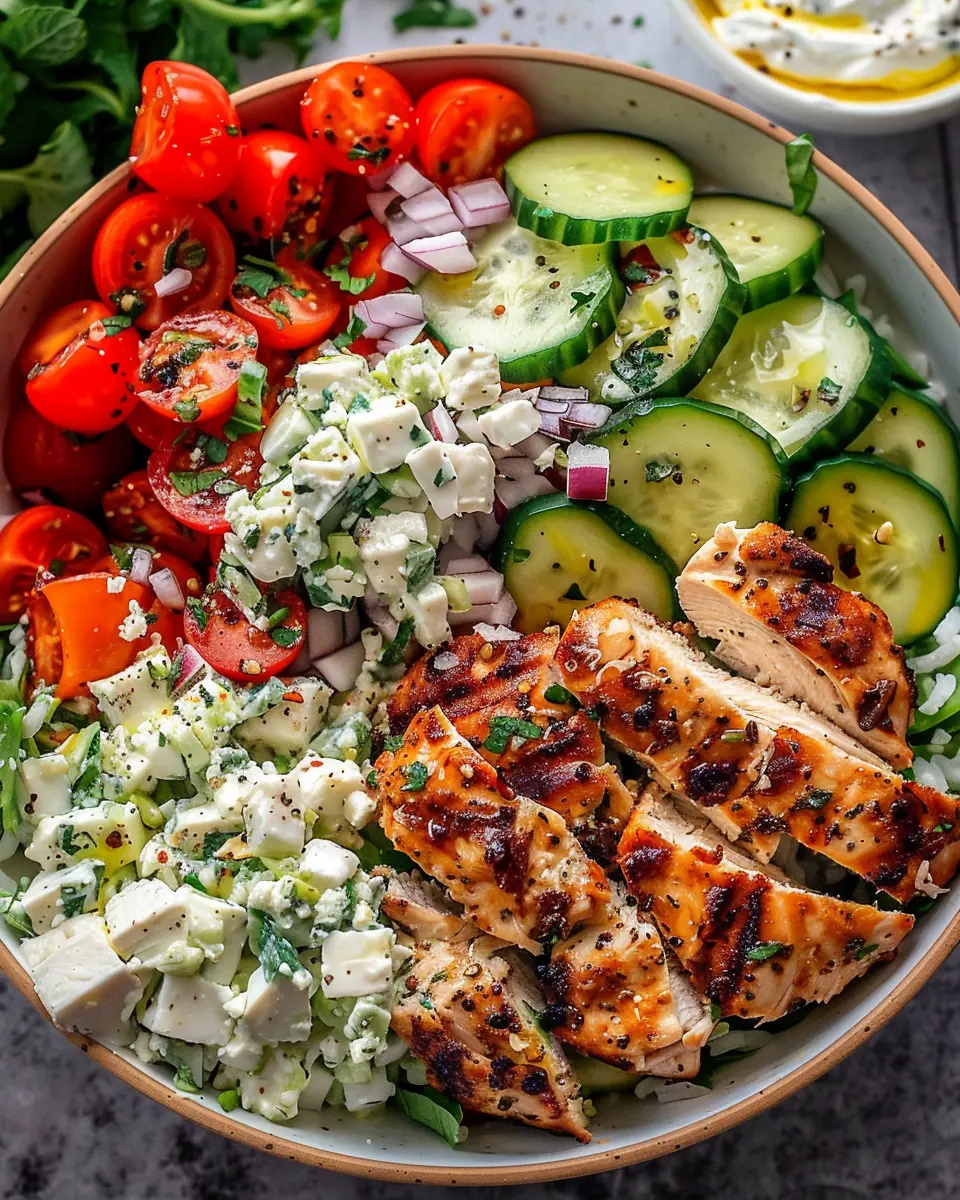 Greek Chicken Bowls: Easy and Flavorful Dinner Delight