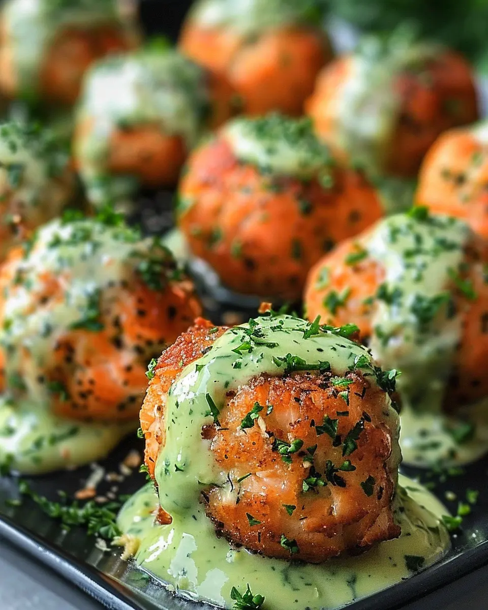 Salmon Balls with Creamy Avocado Sauce: A Healthy Delight